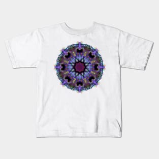 Purple Flowers Of Glass Kids T-Shirt